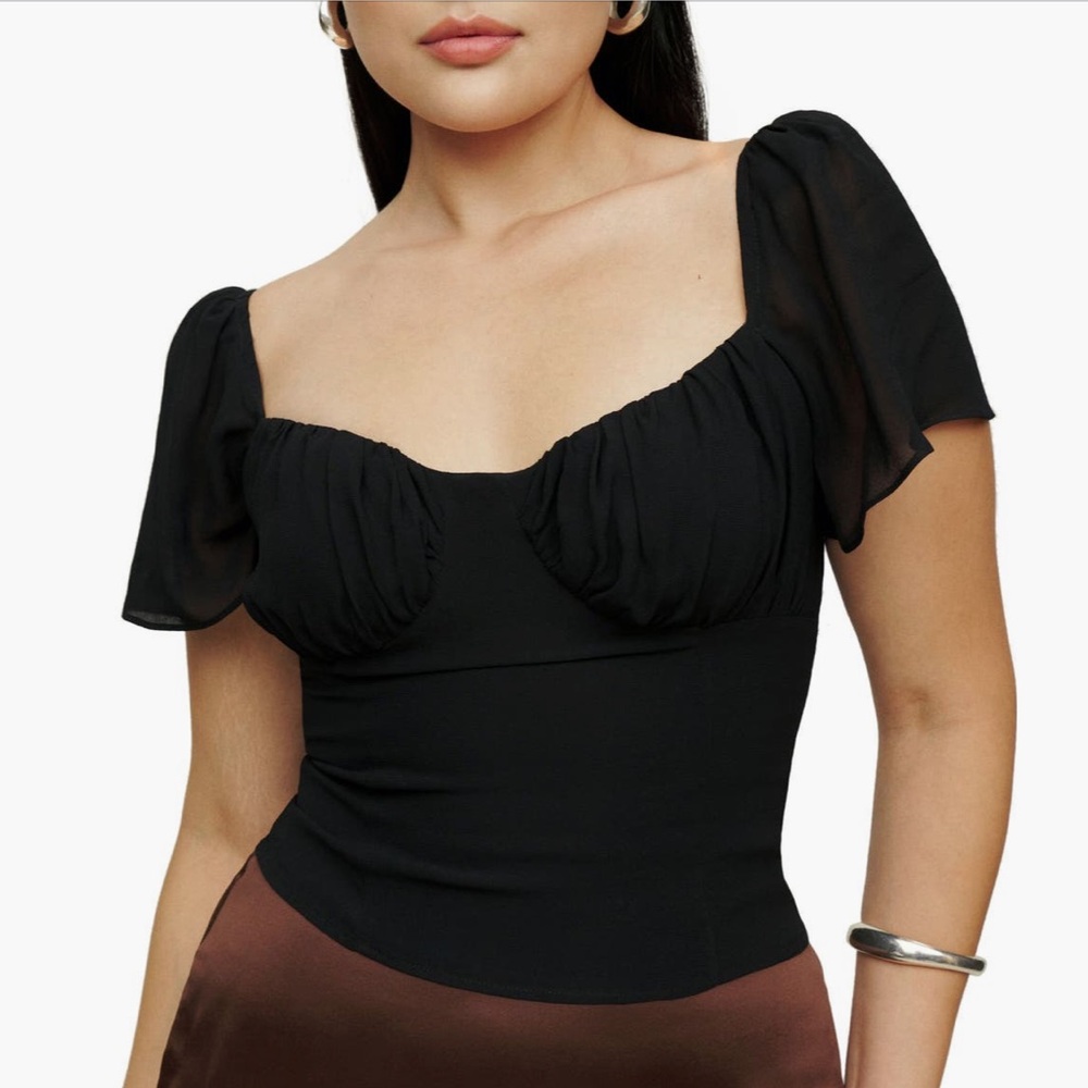 Reformation Sweetheart Neck Top